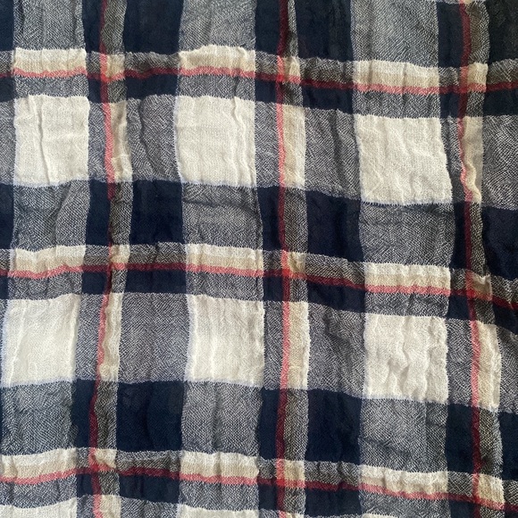 Jenni Kayne Plaid Gauze Sleeveless Shell Top - Picture 6 of 11